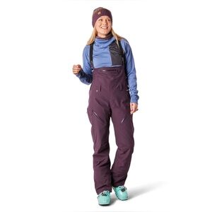 FlyLow Women’s Siren Bib Pants. Large. Color: Plum.